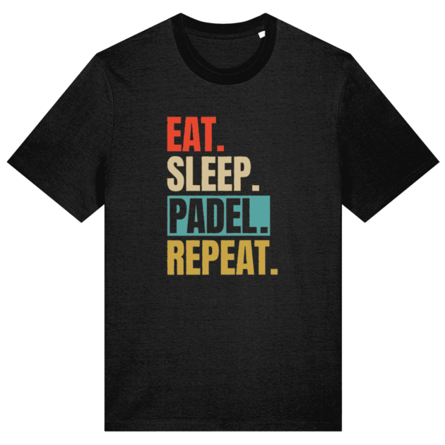 Eat, Sleep, Padel, Repeat (Black) - XXS