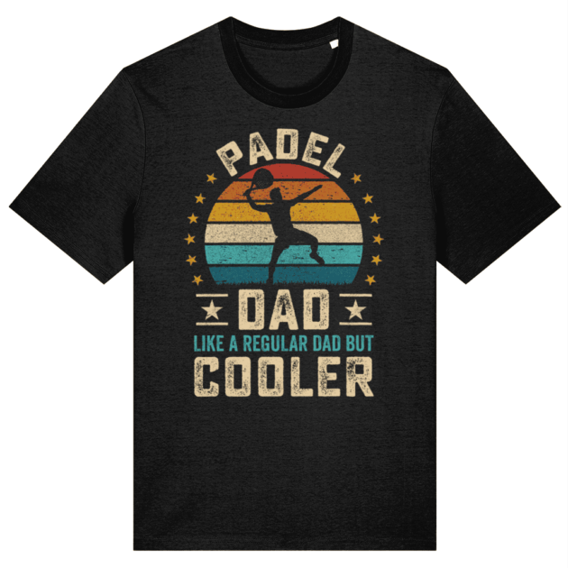 Padel Dad. Like A Regular Dad - But Cooler (Black)