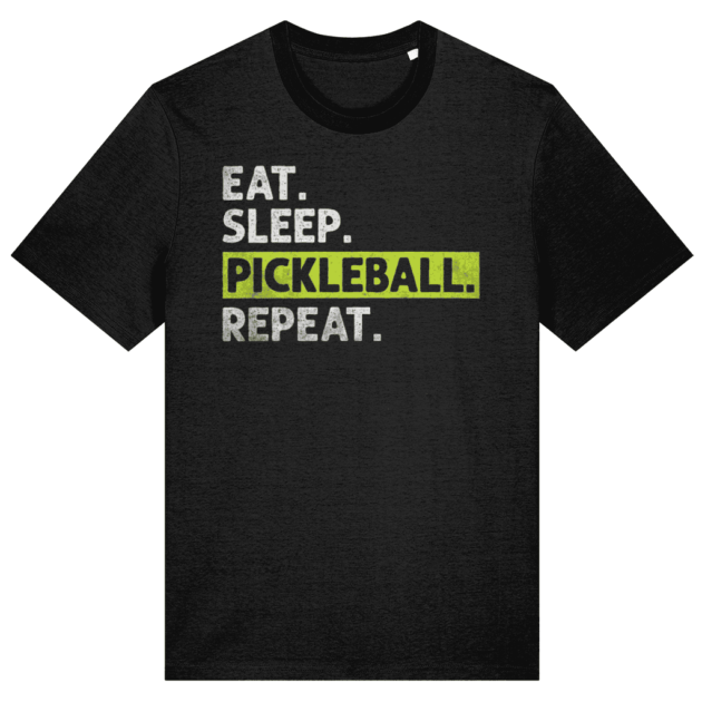 Eat, Sleep, Pickleball, Repeat (Black)